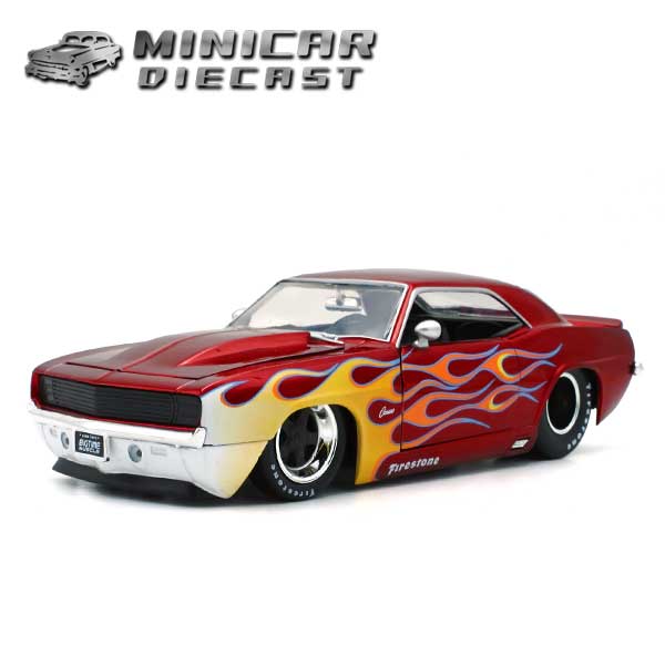 1/24 箱入り ミニカー 1969 CHEVROLET CAMARO キャンディレッド