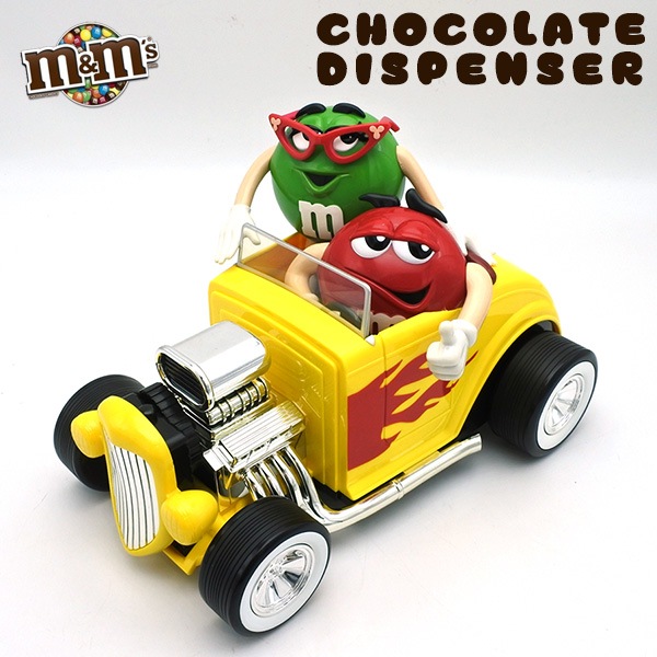 USED品 m&m's チョコレート ディスペンサー レッド グリーン イエロー
