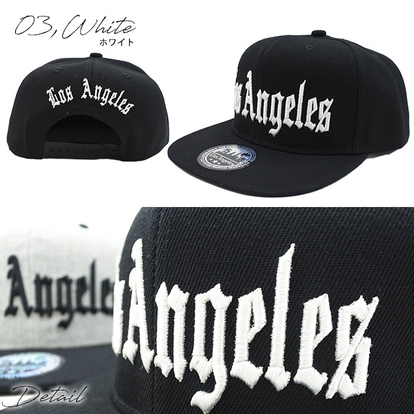 キャップ メンズ レディース #06 LOS ANGELES ロゴ 刺繡 帽子 全3色