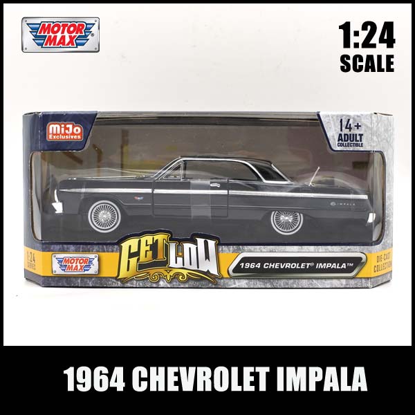 1/24 箱入り ミニカー 1964 CHEVROLET IMPALA ブラック 1964年 ...