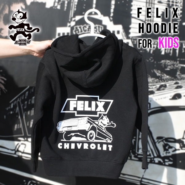 キッズ フィリックス シボレー 長袖 フーディー HOODIE ブラック