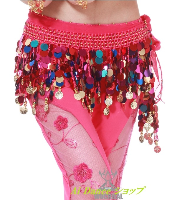 c*n様 ベリーダンス スカート　ヒップスカーフ　レインボー　マルチカラー　豪華 楽天市場】ベリーヒップスカーフ ベリーダンス ヒップカバー ヒップ