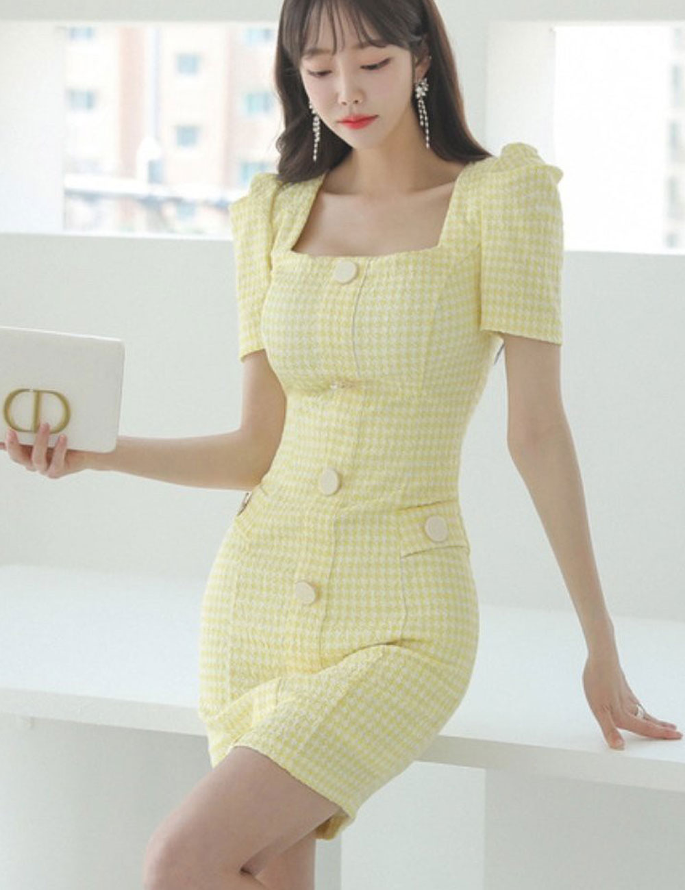 Aidmax ミニ ドレス ワンピース イエロー 袖あり S M 韓国 ドレス通販 Color イエロー 公式通販 Aidmaxgirlsstyle Aidmax ミニ ドレス ワンピース イエロー 袖あり S M 韓国 ドレス通販 Color イエロー 公式通販 Aidmaxgirlsstyle
