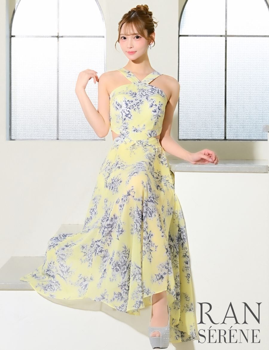 Mのみ即納][instock]【RAN SERENE】ロング/ドレス/イエロー