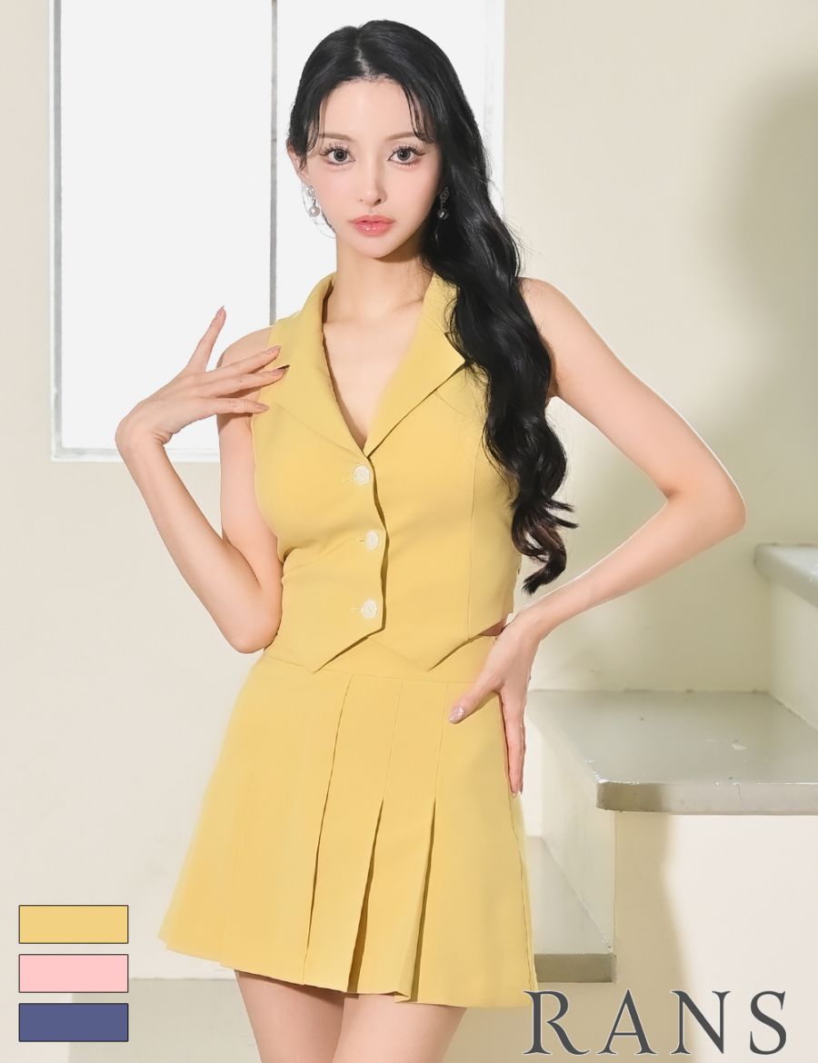 ぴんくちゃんさん専用 キャバドレス イエロー RANS ミニドレス