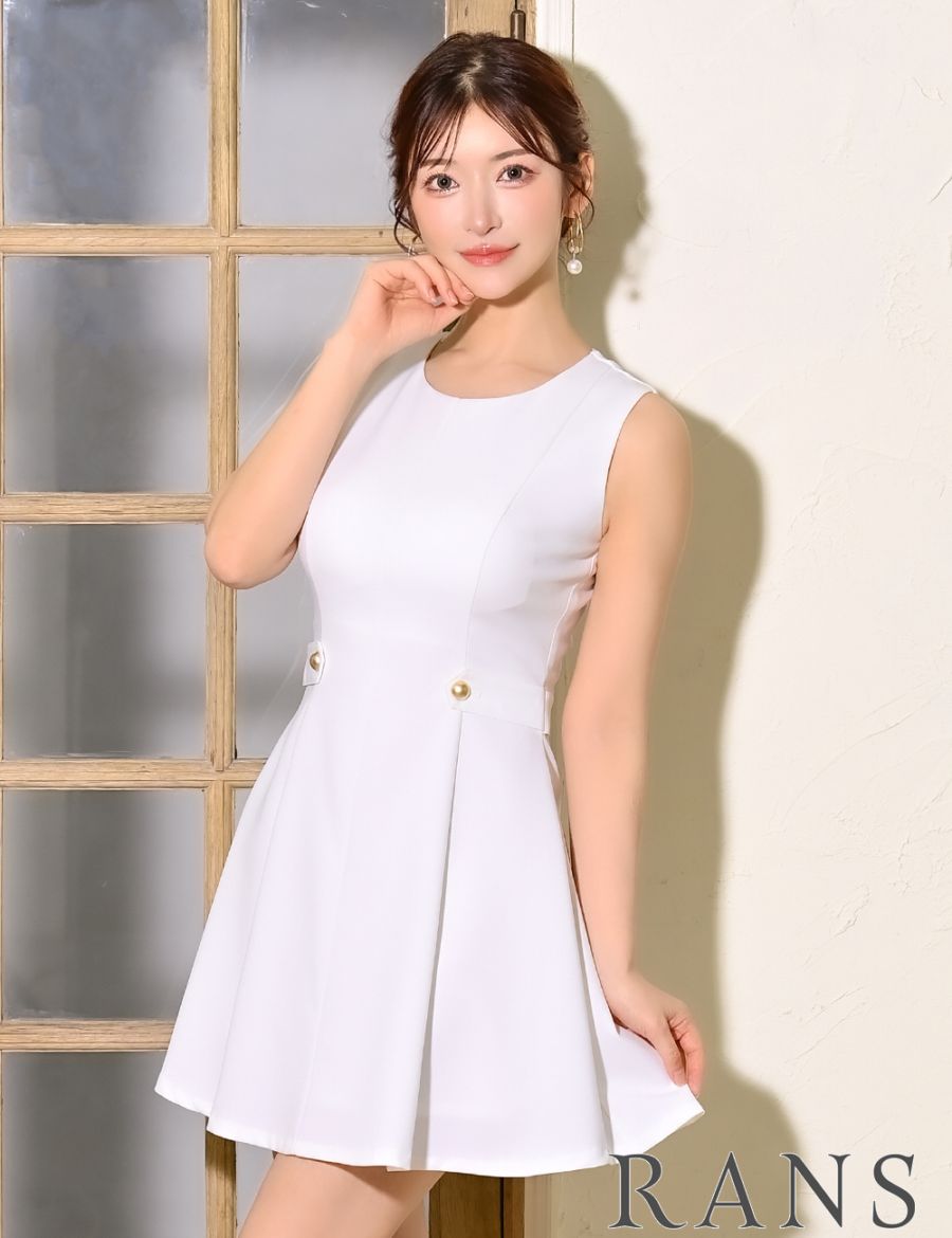 【美品 フラメンコ衣装】ホワイト ワンピース ドレス ミニ丈 ボランテ 軽い 000000001042_YzCNrib.jpg