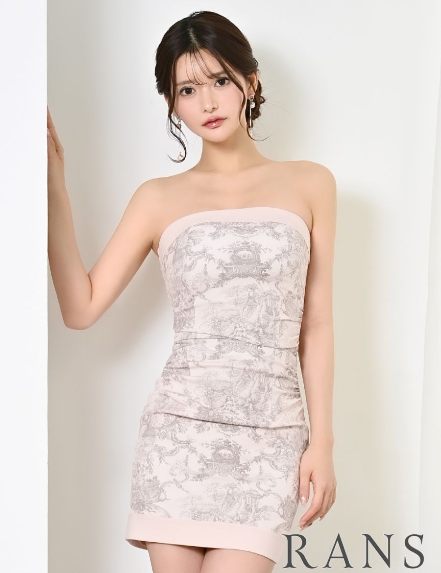 即納][instock]【RANS】ミニ/ドレス/ワンピース/ピンク/ベア/タイト