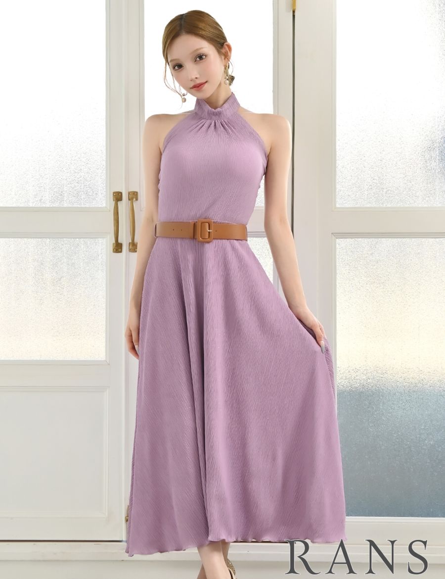RANS ホルターネックロングドレス Sのみ即納][instock]【RANS】ロング/ドレス/ワンピース
