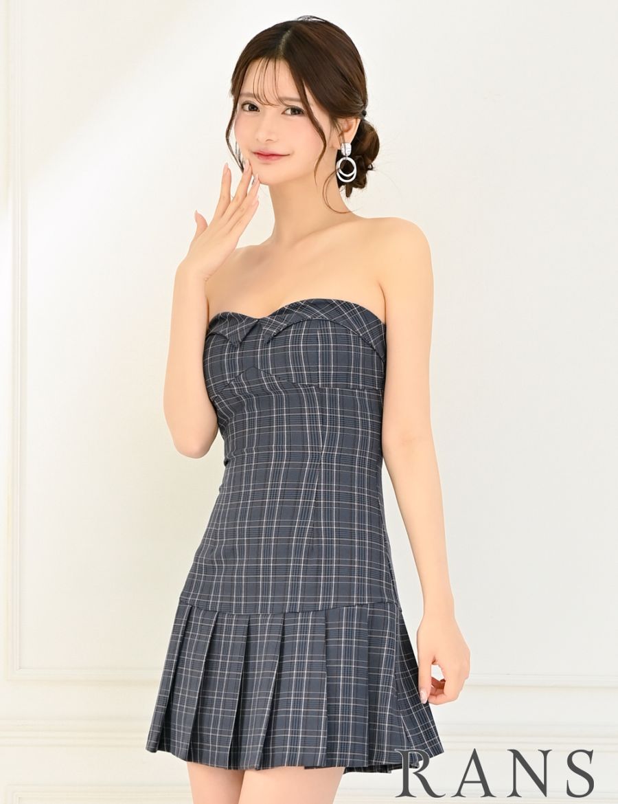 即納][instock]【RANS】ミニ/ドレス/ワンピース/ネイビー/ベア/フレア