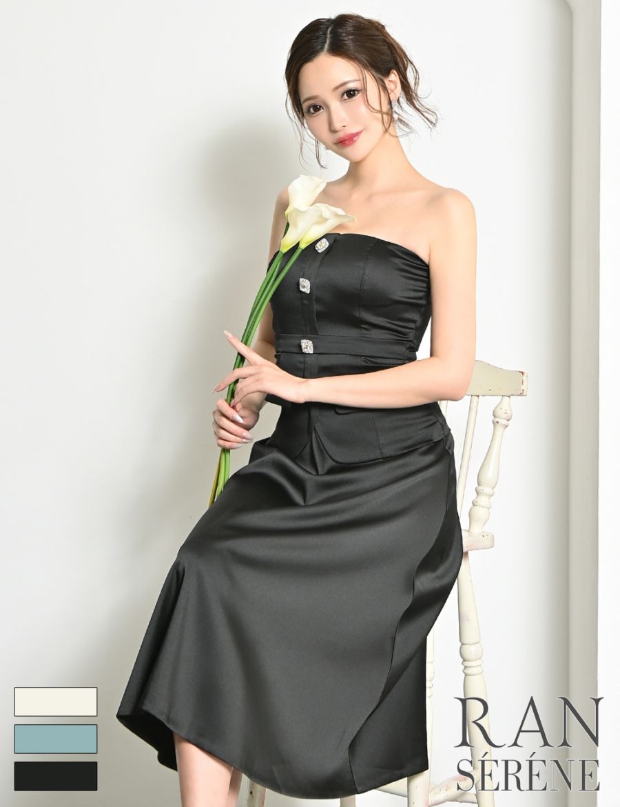 Mのみ即納][instock]【RAN SERENE】丈長/ドレス/ワンピース/ミント