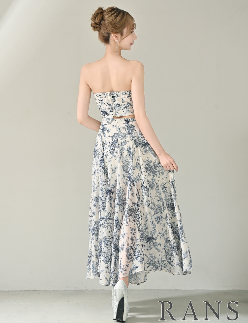 Sのみ即納][instock]【RANS】ロング/ドレス/ワンピース/ホワイト