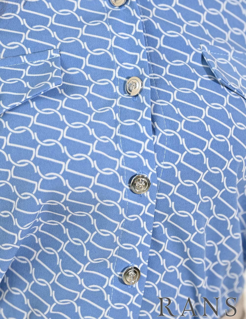 [即納][instock]【RANS】ミニ/ドレス/セットアップ/ブルー/ベージュ/襟付き/長袖/フレア/プリーツ