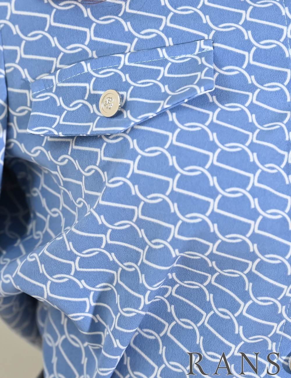 [即納][instock]【RANS】ミニ/ドレス/セットアップ/ブルー/ベージュ/襟付き/長袖/フレア/プリーツ