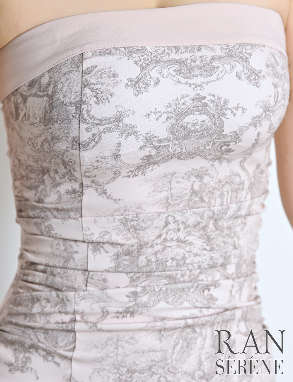 [即納][instock]【RAN SERENE】ミニ/ドレス/ワンピース/ピンク/ベア/タイト/柄/トワルドジュイ