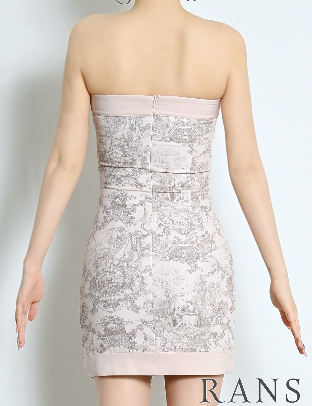 即納][instock]【RANS】ミニ/ドレス/ワンピース/ピンク/ベア/タイト