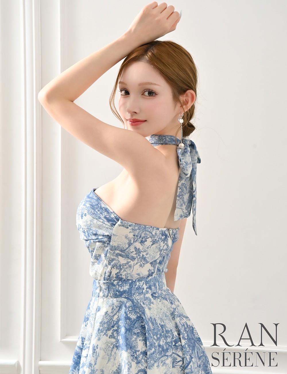 Mのみ即納][instock]【RAN SERENE】ミニ/ドレス/セットアップ/ブルー