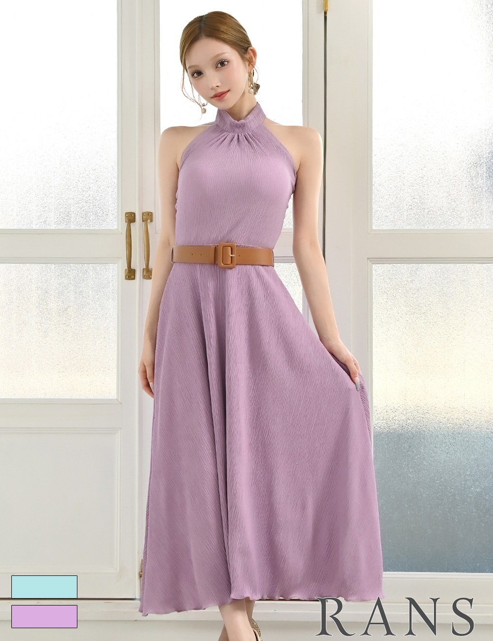 即納][instock]【RANS】ロング/丈長/ドレス/ワンピース/フレア