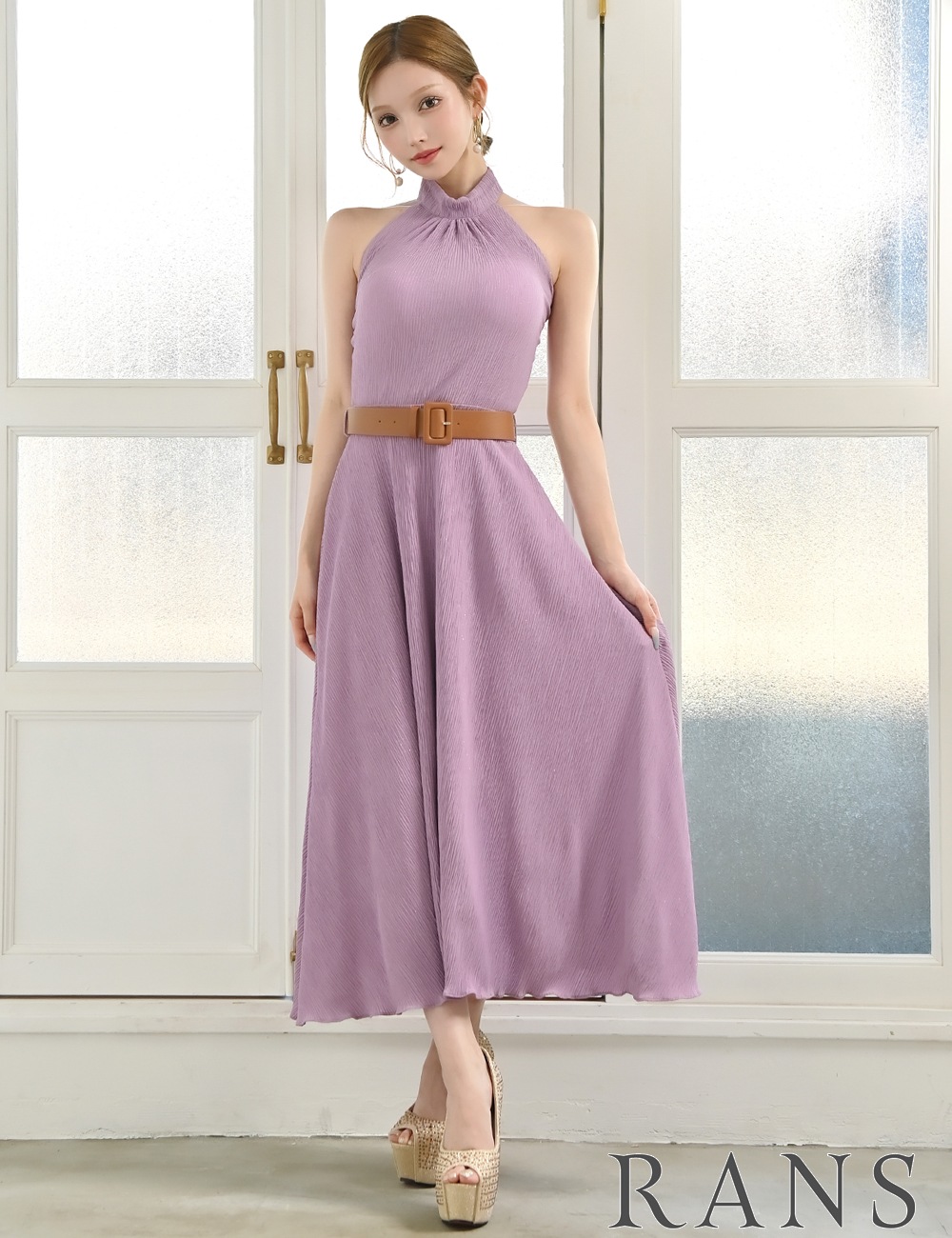 即納][instock]【RANS】ロング/丈長/ドレス/ワンピース/フレア