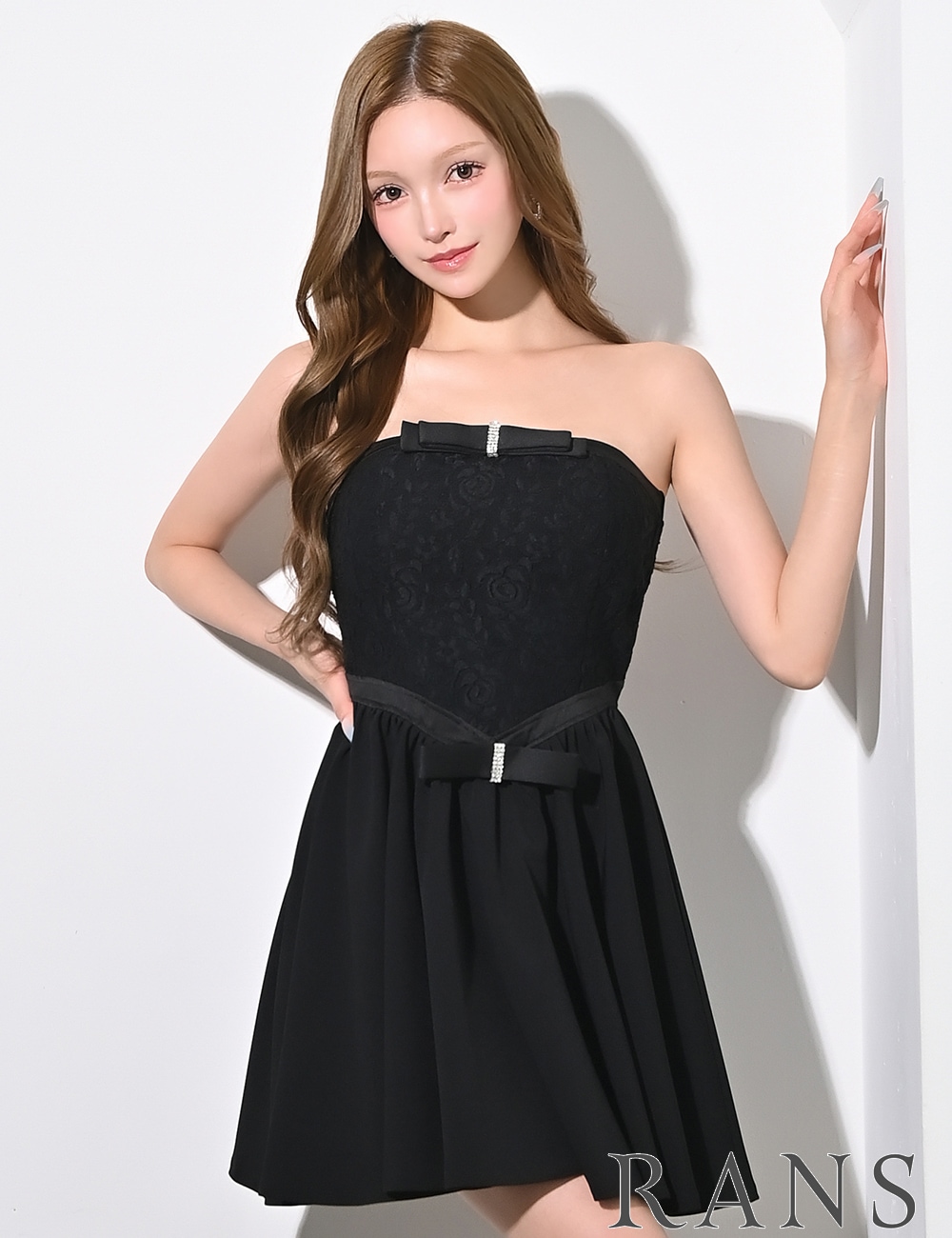 Nodress 2024ss ブラック リボン レース ストッキング　五分丈 Nodress 2024ss ブラック リボン レース ストッキング 五分丈