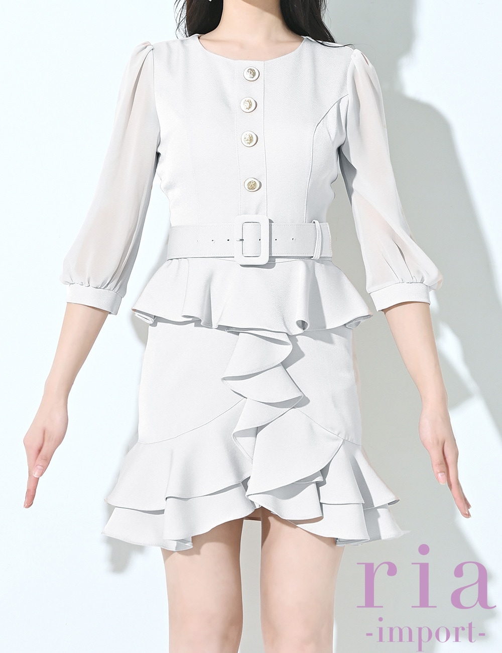 S59: ayumamaページ ビジュー付き白花フリルベストホワイト S59: ayumama様 専用ページ ビジュー付き白花フリルベストホワイト