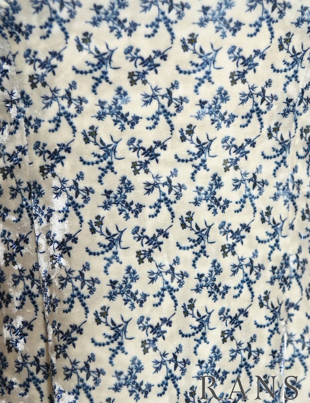 [Sのみ即納][instock]【RANS】ミニ/ドレス/ワンピース/ホワイト/アメスリ/チェーン/フレア/ベロア/柄/花柄