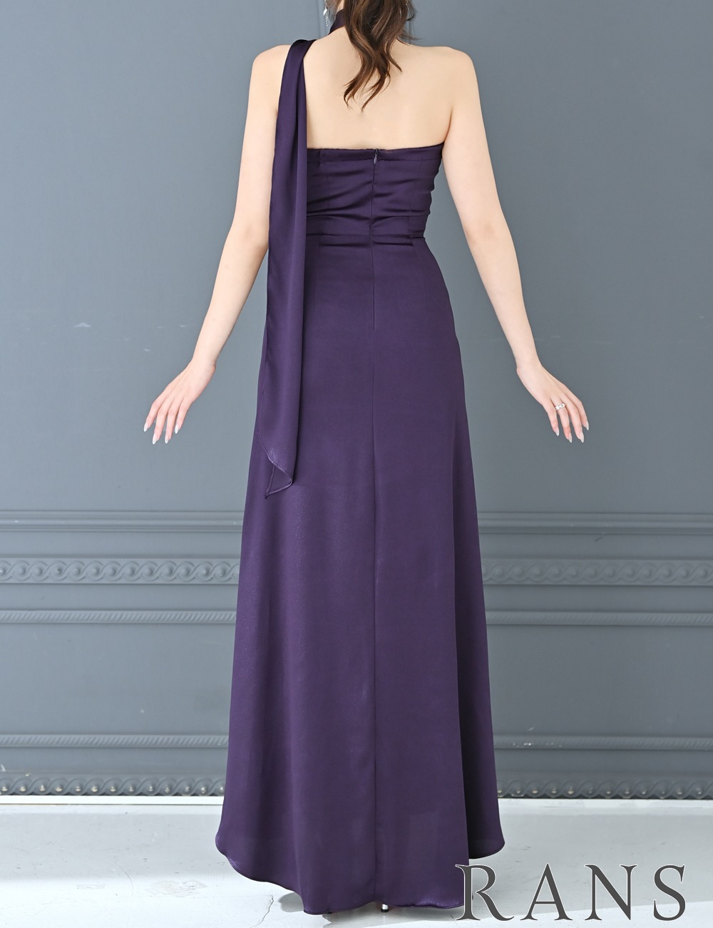 [即納][instock]【RANS】ロング/ドレス/ワンピース/パープル/アメスリ/フレア