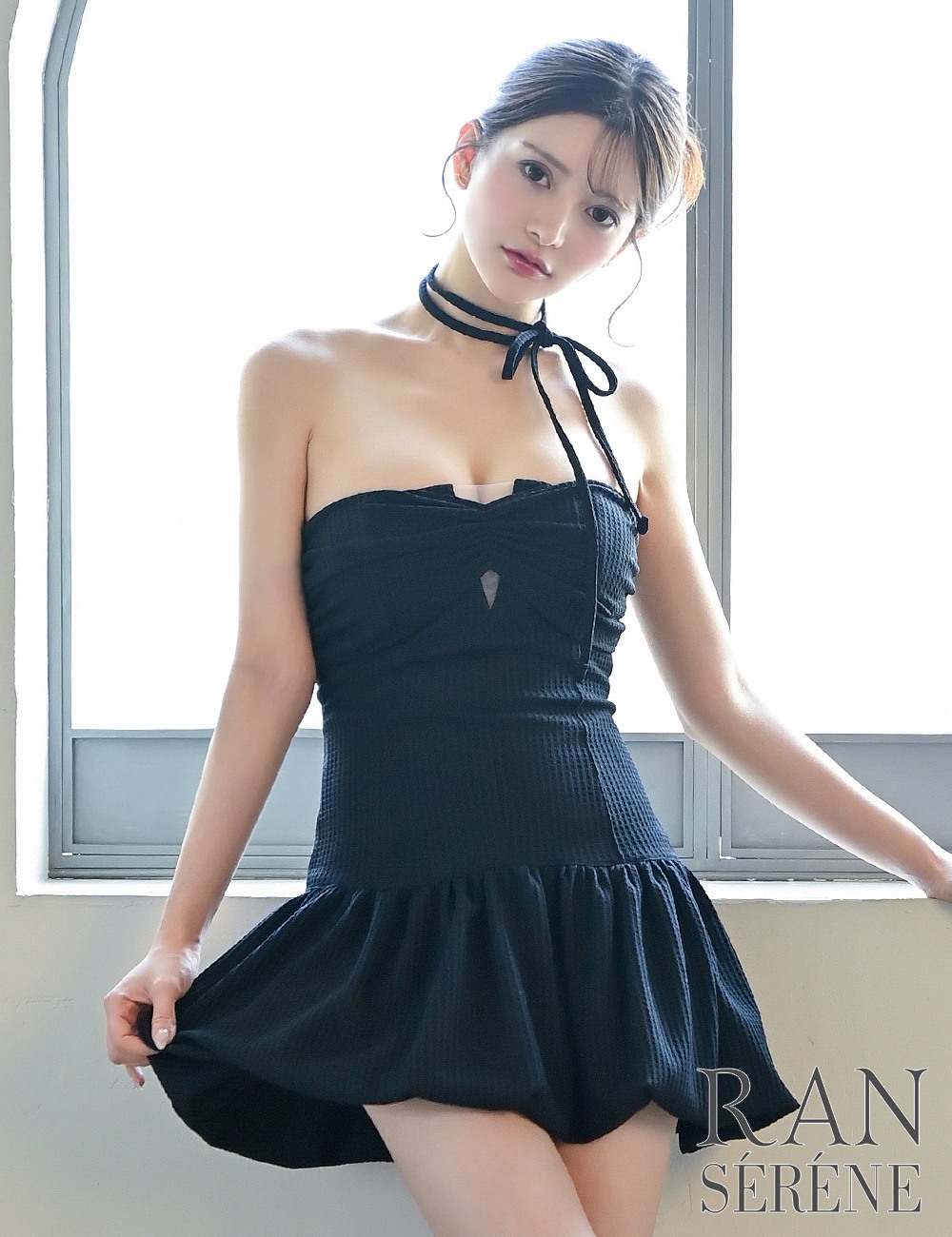 Sのみ即納][instock]【RAN SERENE】ミニ/ドレス/ワンピース/ブラック