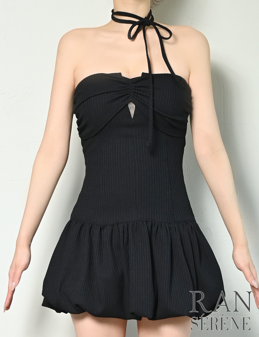 Sのみ即納][instock]【RAN SERENE】ミニ/ドレス/ワンピース/ブラック