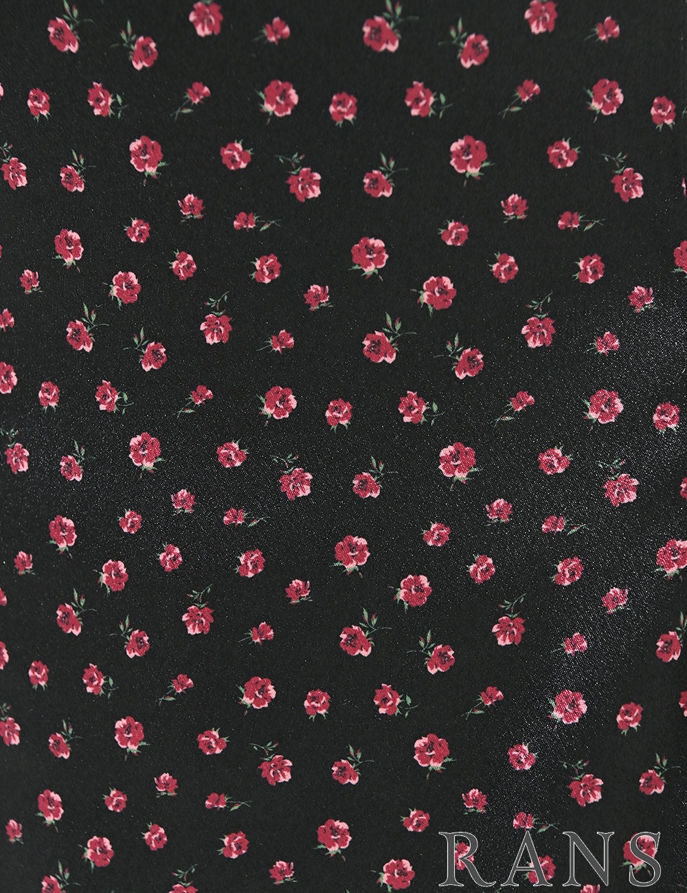 [即納][instock]【RANS】ミニ/ドレス/ワンピース/ブラック/キャミ/フレア/ビジュー/リボン/柄/花柄