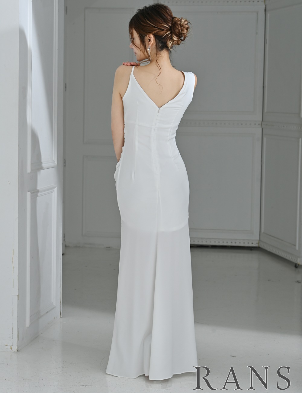Sのみ即納][instock]【RANS】ロング/ドレス/ワンピース/ホワイト