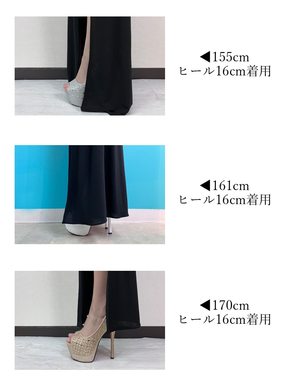 [Mのみ即納][instock]【RANS】ロング/ドレス/ワンピース/ブラック/スリット/レース