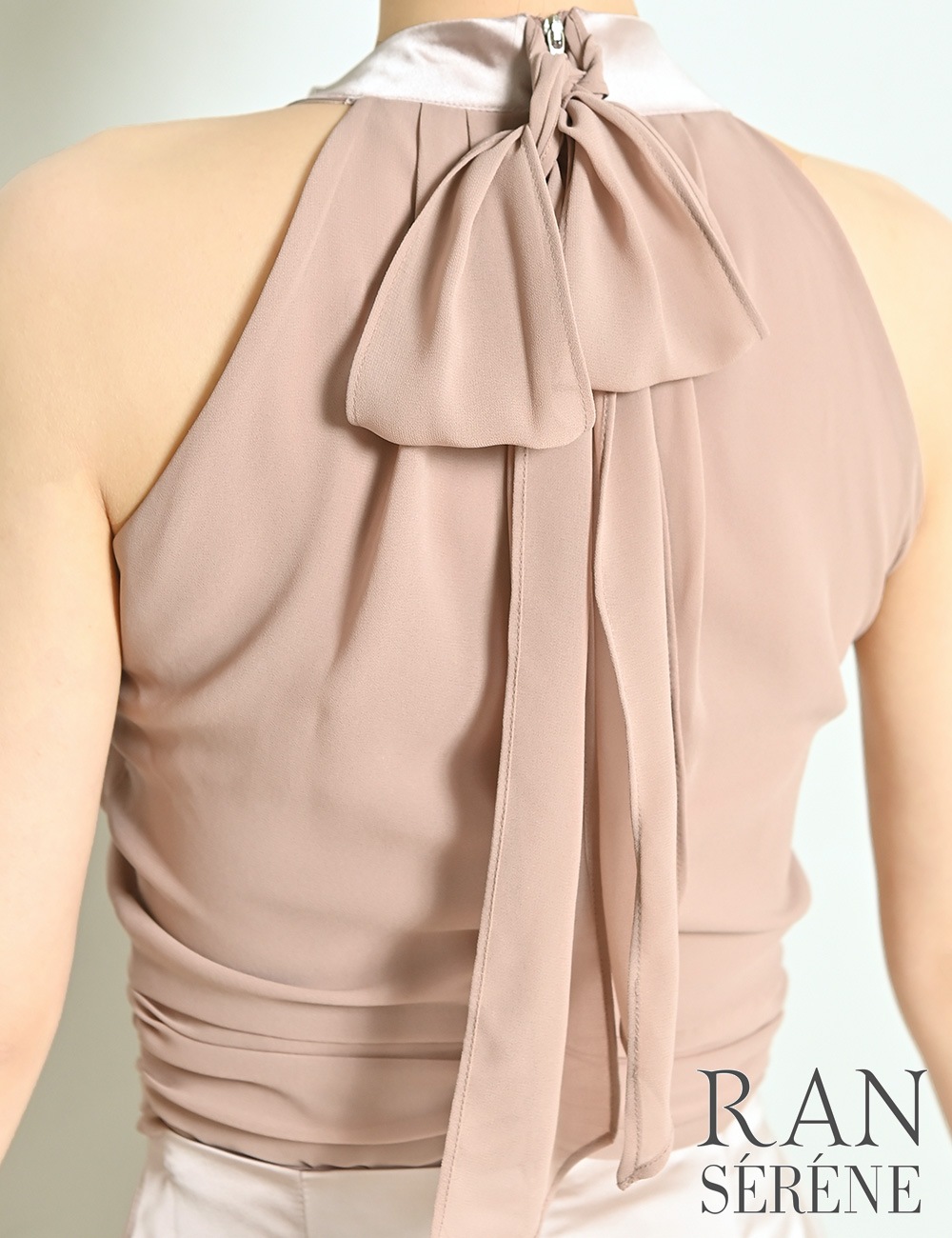 [即納][instock]【RAN SERENE】ミニ/ドレス/セットアップ/ベージュ/アメスリ/フレア