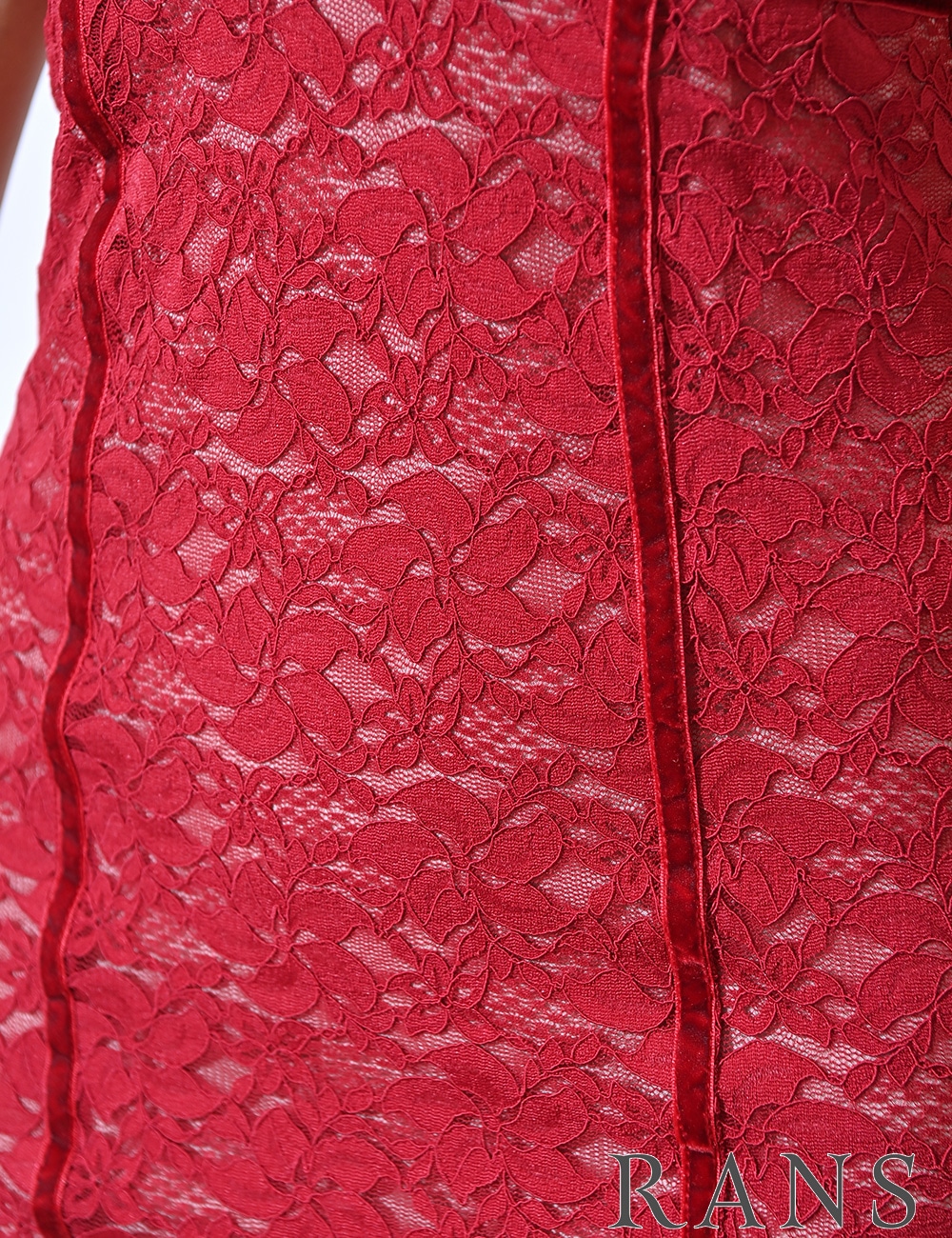 [予約商品]【RANS】ミニ/ドレス/レース/ワンピース/レッド/コルセット風/タイト