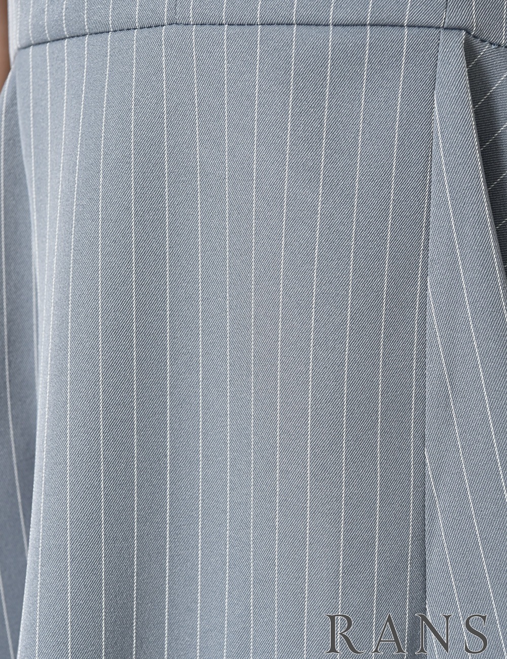 [即納][instock]【RANS】丈長/ミニ/ドレス/ワンピース/グレー/ベア/フレア/アシンメトリー/柄/ストライプ