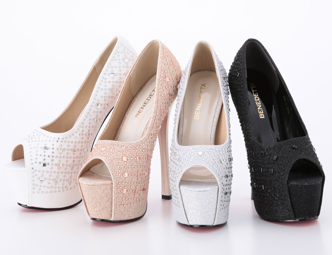 ビジューパンプス/ゴールド/16㎝