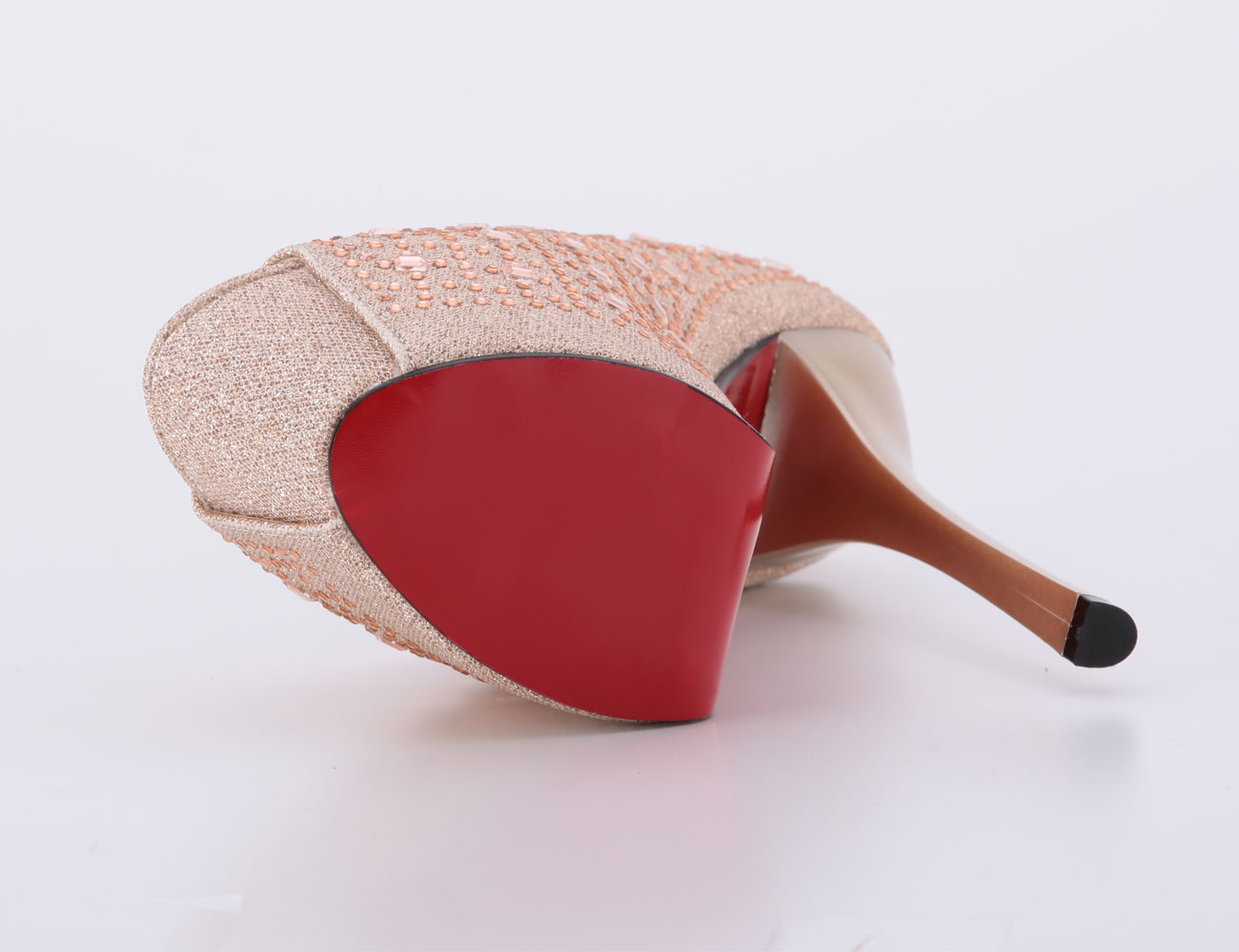 ビジューパンプス/ゴールド/16㎝