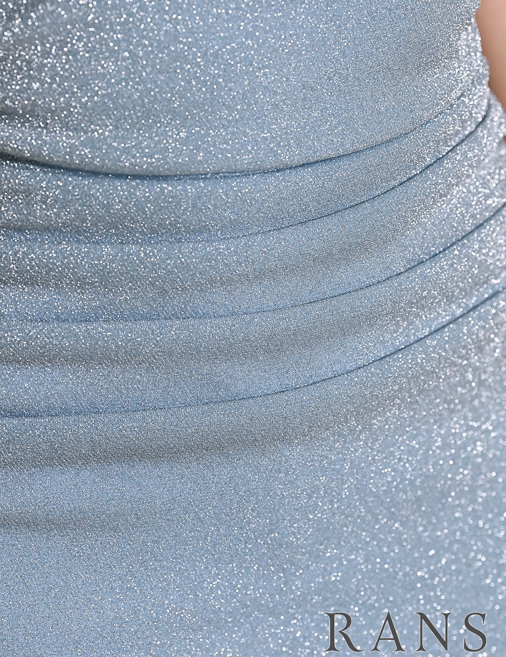 [Sのみ即納][instock]【RAN SERENE】ミニ/ドレス/ワンピース/ブルー/キャミ/タイト/ラメ/ビジュー