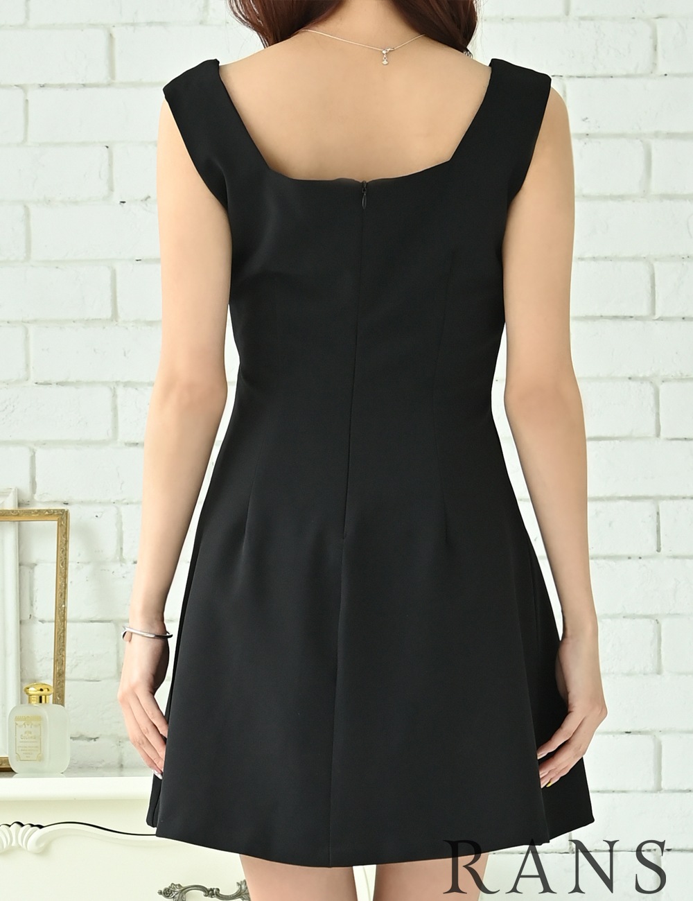 instock]【RANS】ミニ/ドレス/ワンピース/ブラック/キャミ