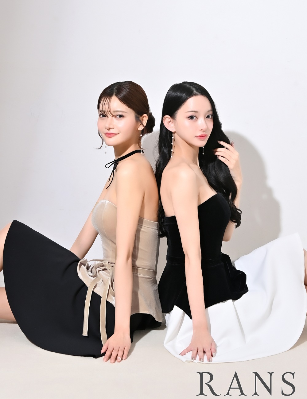 Mのみ即納][instock]【RANS】ミニ/ドレス/ワンピース/ベア/フレア