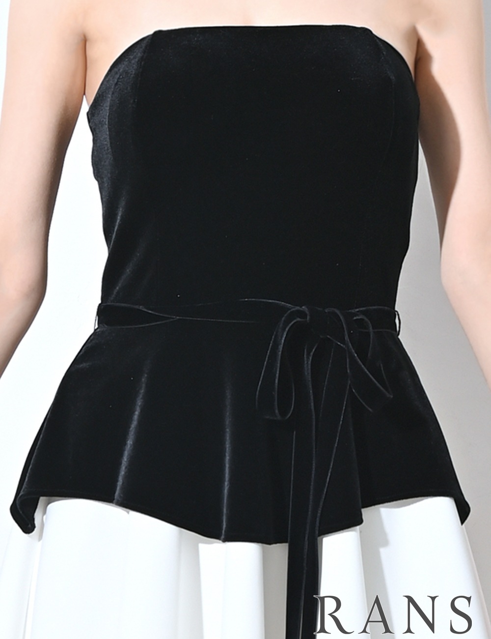 Mのみ即納][instock]【RANS】ミニ/ドレス/ワンピース/ベア/フレア