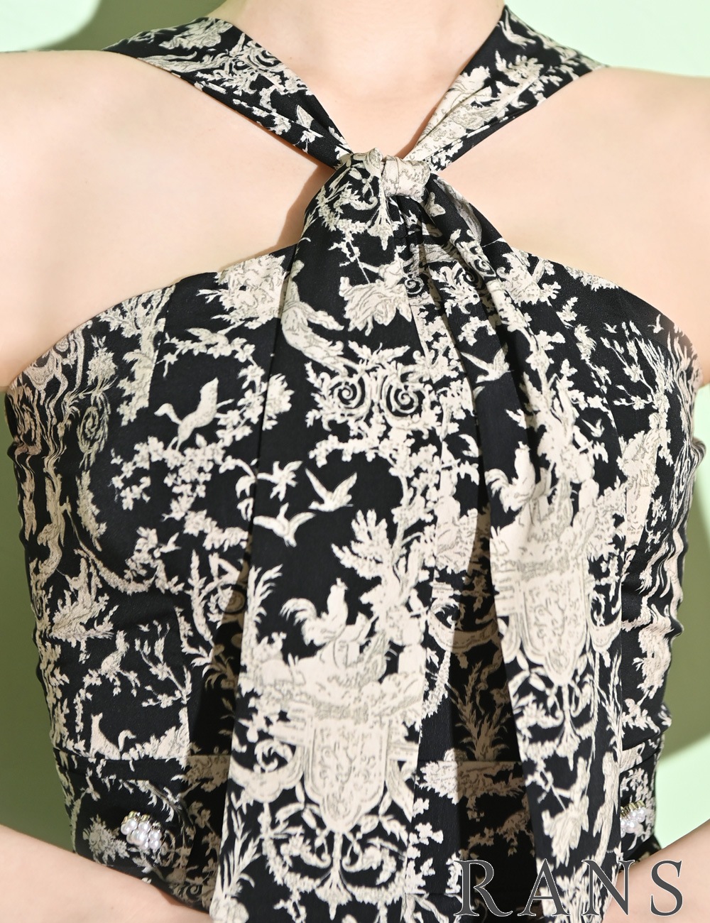 予約商品]【RANS】ミニ/ドレス/ワンピース/フレア/ブラック