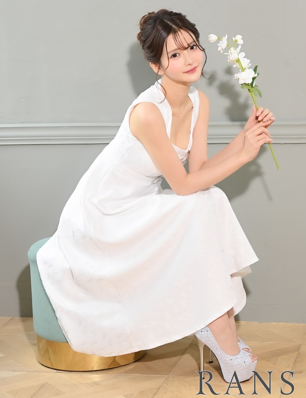 即納][instock]【RANS】ロング/丈長/ドレス/ワンピース/フレア