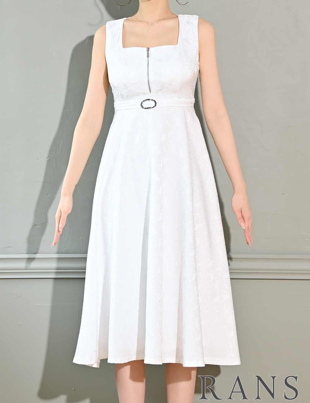 即納][instock]【RANS】ロング/丈長/ドレス/ワンピース/フレア
