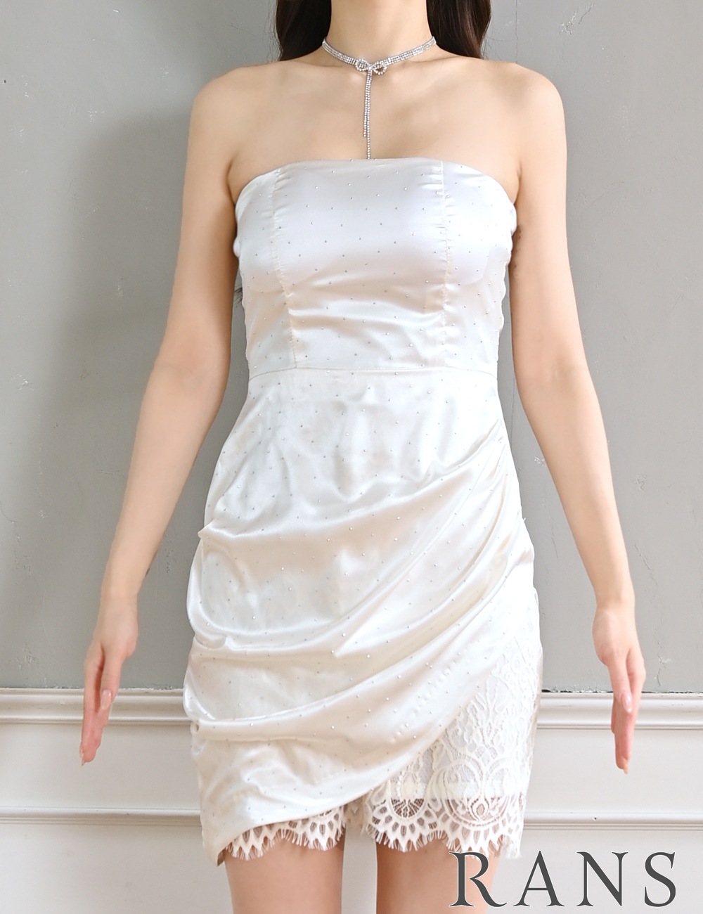 Mのみ即納][instock]【RANS】ミニ/ドレス/ワンピース/ベア/タイト