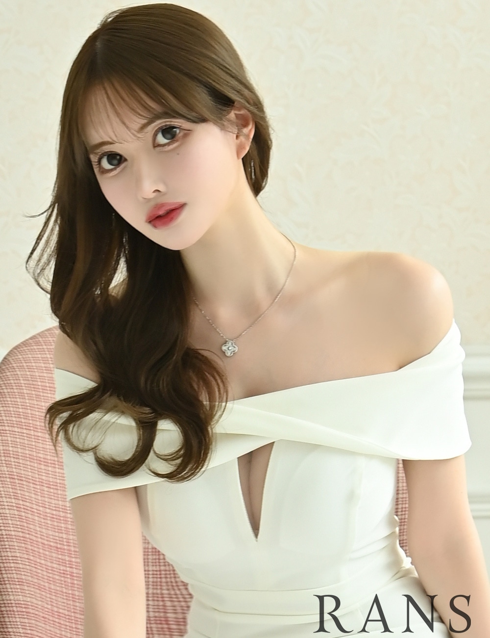 即納][instock]【RANS】丈長/ドレス/ワンピース/ホワイト