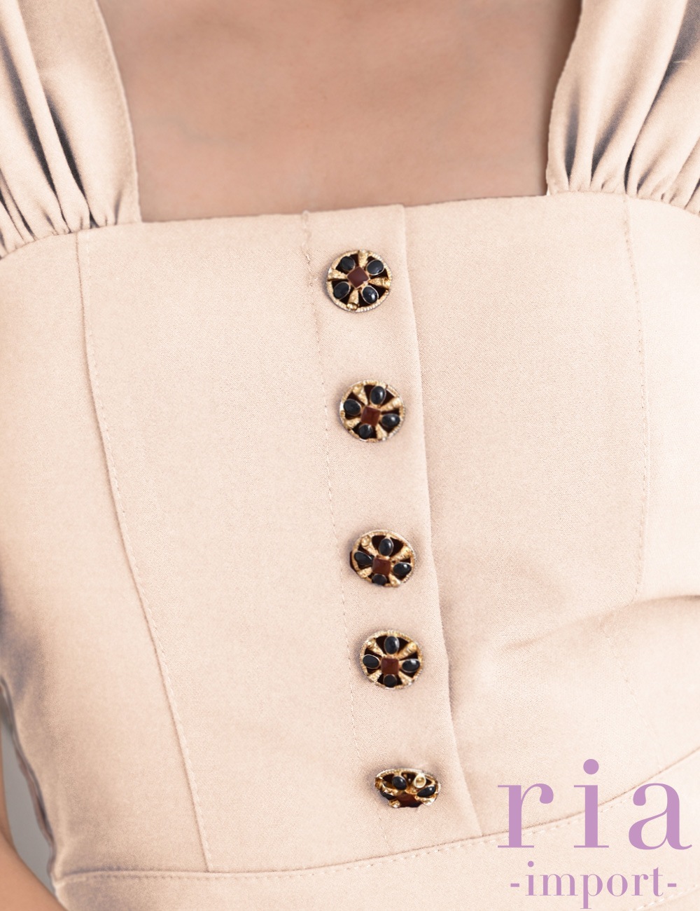 ria】丈長/ドレス/ワンピース/ベージュ/タイト | SHAPE,ミディアム