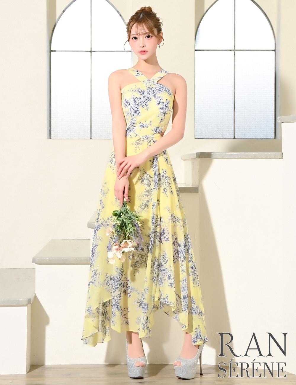 Mのみ即納][instock]【RAN SERENE】ロング/ドレス/イエロー