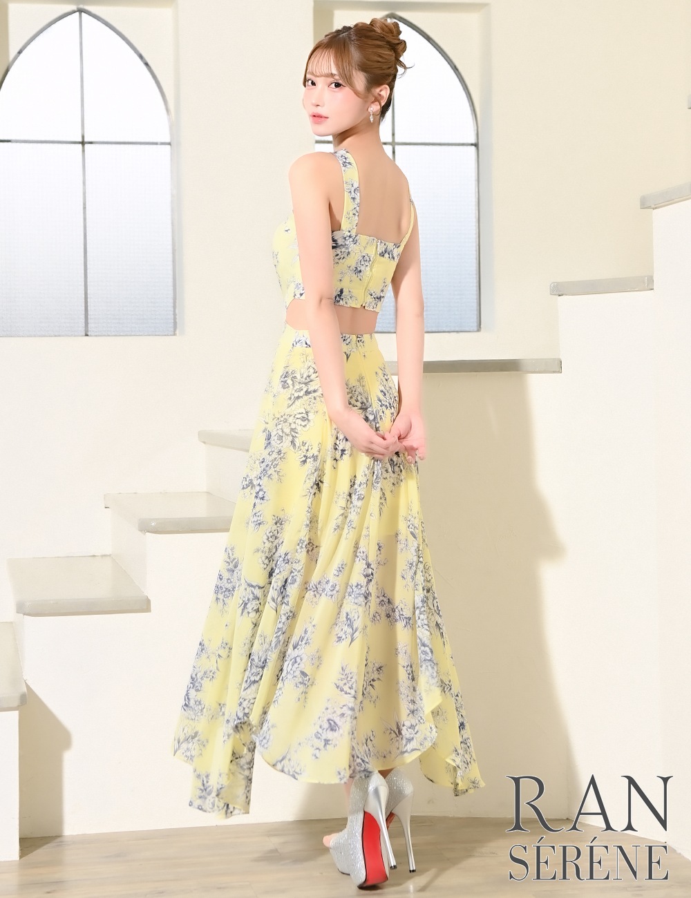 Mのみ即納][instock]【RAN SERENE】ロング/ドレス/イエロー