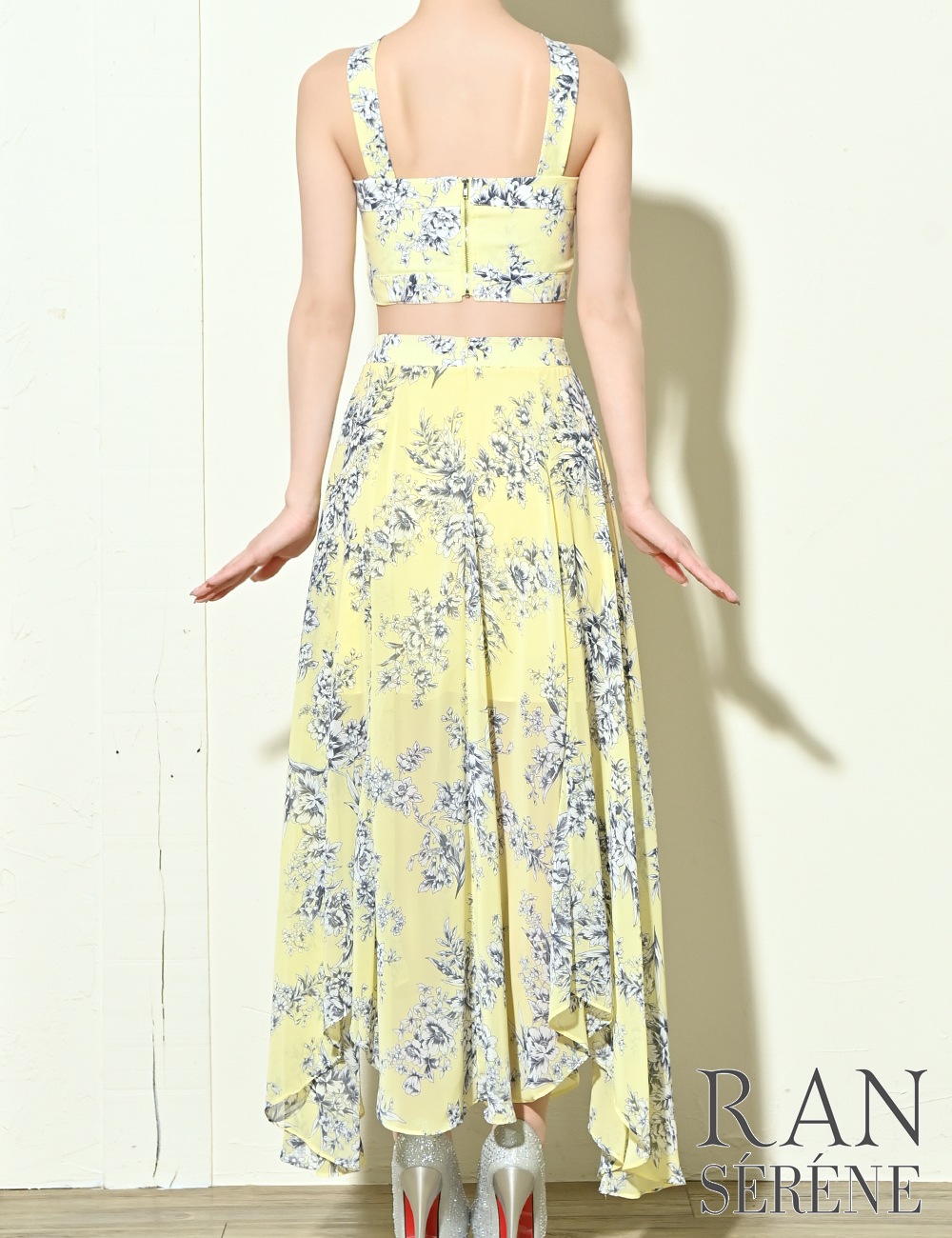 Sのみ即納][instock]【RAN SERENE】ロング/ドレス/イエロー