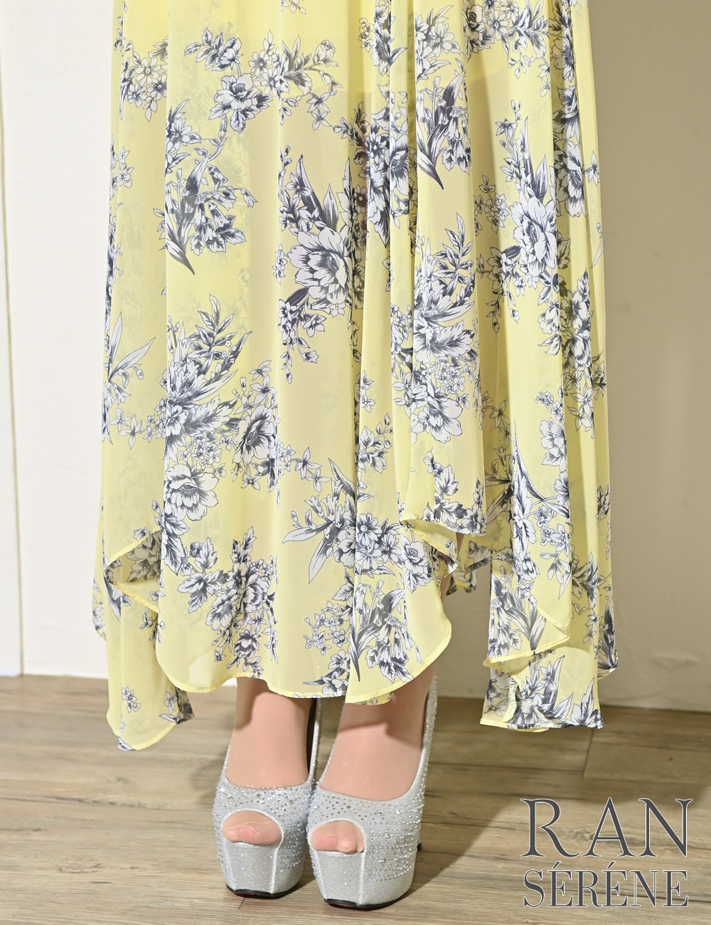 Sのみ即納][instock]【RAN SERENE】ロング/ドレス/イエロー